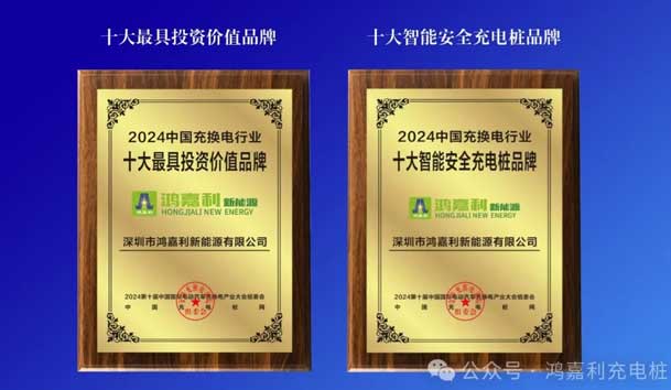 匠心致遠(yuǎn)，載譽(yù)前行：2024年鴻嘉利新能源榮獲充換電十大品牌獎(jiǎng)！